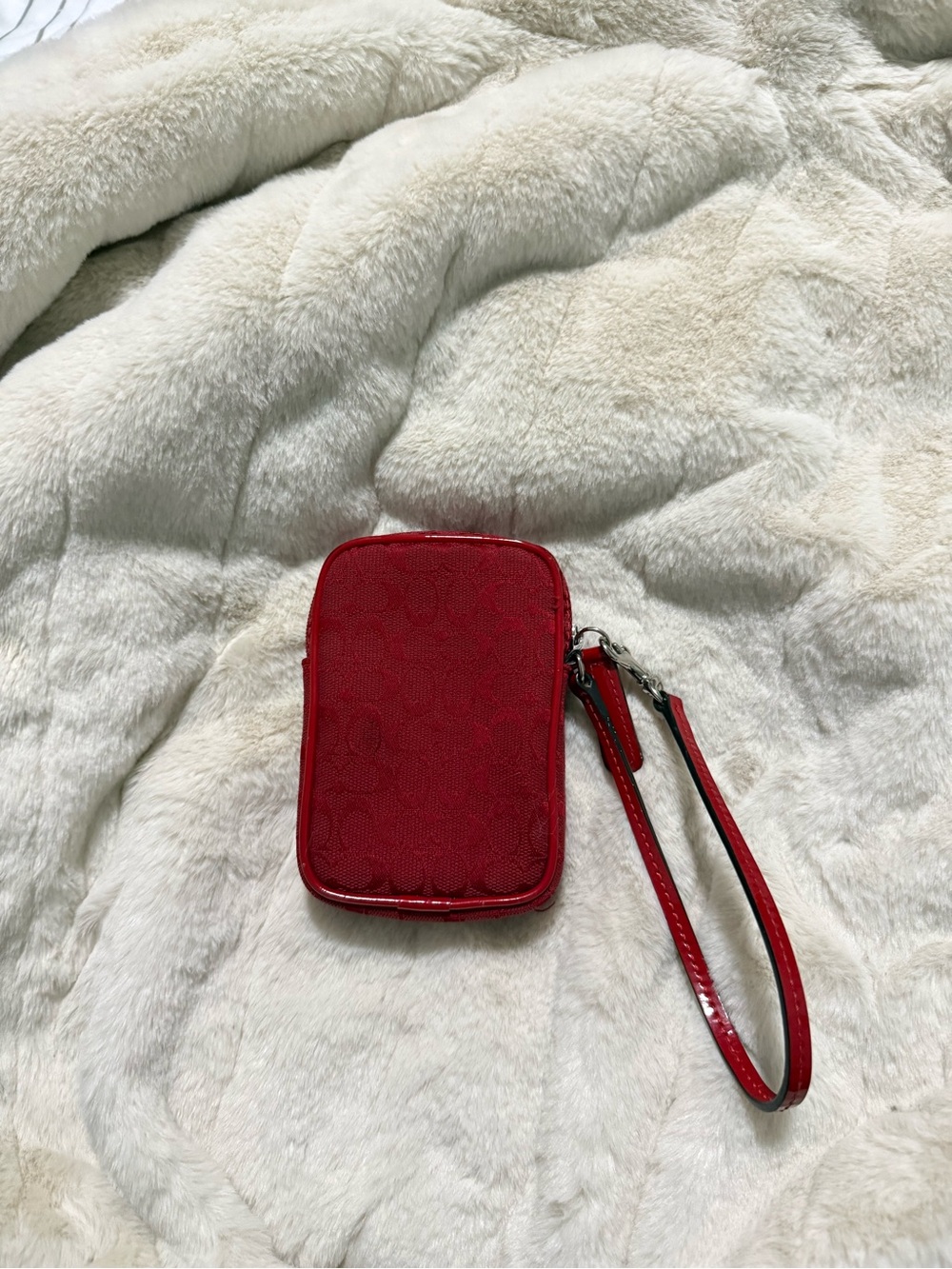 Coach Red Camera Pouch - Picture 2 of 4